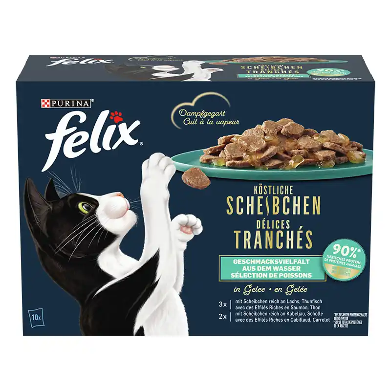 FELIX Köstliche Scheiben Geschmacks Vielfalt 10x80 g Finale Aktion